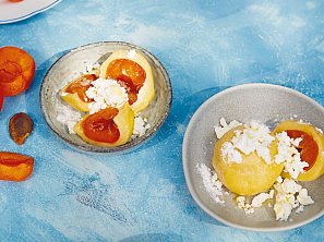 Tvarohové knedlíky s meruňkami