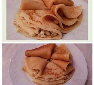 Jablkovo-medové palačinky s lískovými oříšky