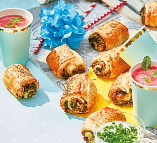 Rolky a lá hot dog s mangoldem a ricottou