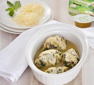 Houbovo-špenátové noky