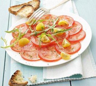 Rajčatové carpaccio