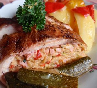 Kuřecí roláda se zeleninou