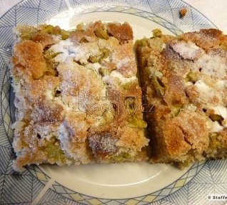 Dia jogurtové řezy s rebarborou