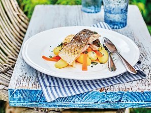 Kapr namodro s bramborami