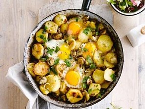 Brambory s volským okem