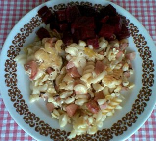 Zapečené těstoviny co dům dal