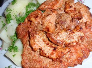 Jogurtové Tandoori Masala řízky Jogurtové Tandoori Masala řízky