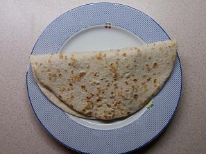 Tortilly s fazolovou směsí