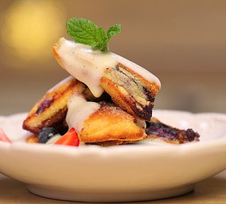 Císařský trhanec s borůvkami a šodó