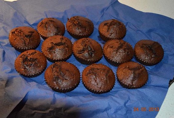 Čokoládové muffiny k nakousnutí