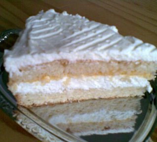Kokosovo-tvarohový dort