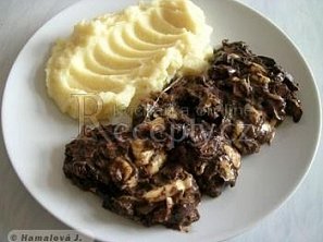 Zapečené houby s hermelínem