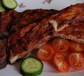 Vepřová žebírka s medem a zázvorem