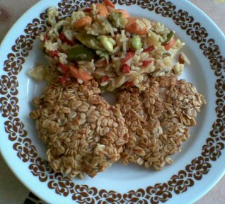 Řízky v ovesných vločkách