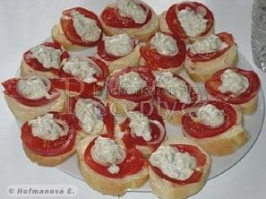 Rajčatové chlebíčky Rajčatové chlebíčky
