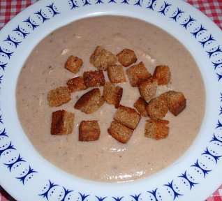 Chlebová polévka podle Ládi Hrušky