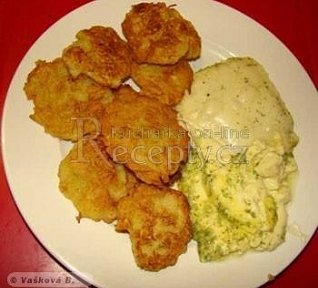 Filé s bramborovými placičkami