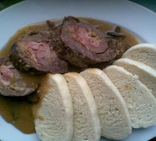 Roládky v houbové omáčce