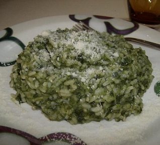 Špenátové rizoto Pepka námořníka