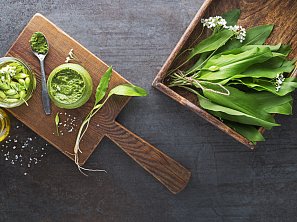 Domácí pesto z medvědího česneku