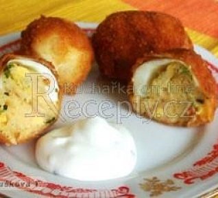 Smažená plněná vejce