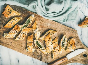 Slaný závin se špenátem a sýrem feta