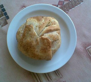 Hermelín v listovém těstíčku