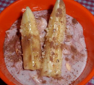 Jogurtovo-banánová svačinka