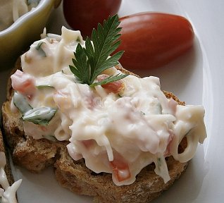 Rychlá česneková pomazánka Rychlá česneková pomazánka