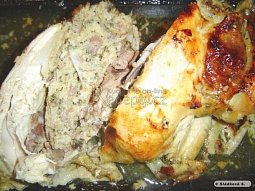 Babiččino pečené kuře s nádivkou