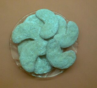 Kokosovovločkové rohlíčky-sušenky