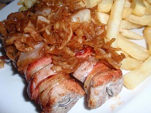 Špízy (ražničí) se zelím