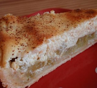 Dort s rebarborou a sněhovým tvarohem