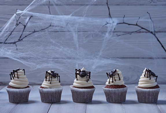 Halloweenské cupcakes
