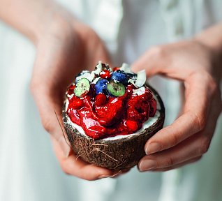 Borůvková zmrzlina