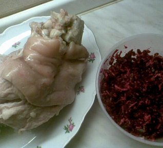 Salát z červené řepy s křenem