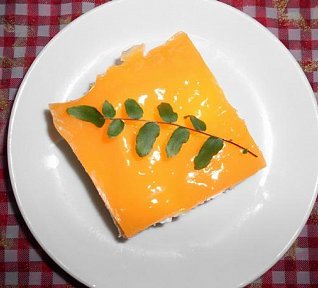 Piškot s meruňkami a želatinou