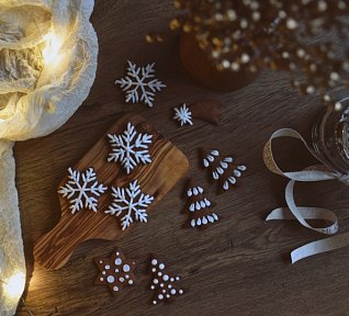 Vánoční zdobené perníčky