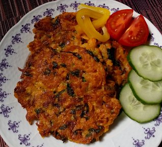 Batátové bramboráčky s medvědím česnekem