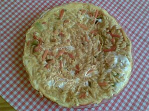 Těstovinovo-zeleninová omeleta