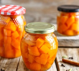 Dýňový kompot s ananasovou šťávou