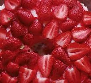 Jahodový dort se smetanou