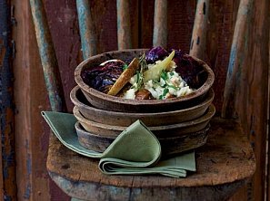 Rizoto s hruškami a kaštany