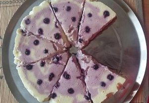 Tvarohový cheesecake s borůvkami