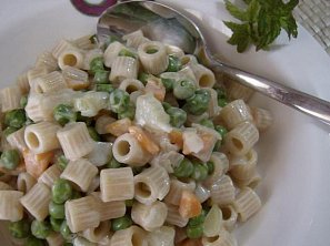 Prosté těstoviny s hráškem 2