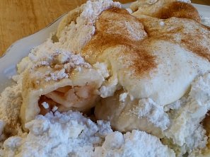 Knedlíky s dušenými jablíčky / hruškami