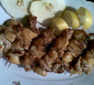 Vepřové jehly s jablky
