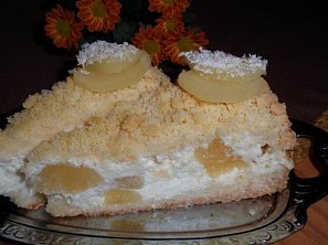 "Piña Colada" ananasovo-kokosové řezy (dort) "Piña Colada" ananasovo-kokosové řezy (dort)