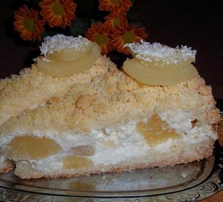 "Piña Colada" ananasovo-kokosové řezy (dort) "Piña Colada" ananasovo-kokosové řezy (dort)