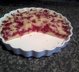 Ovocný koláč s drobenkou bez kynutí